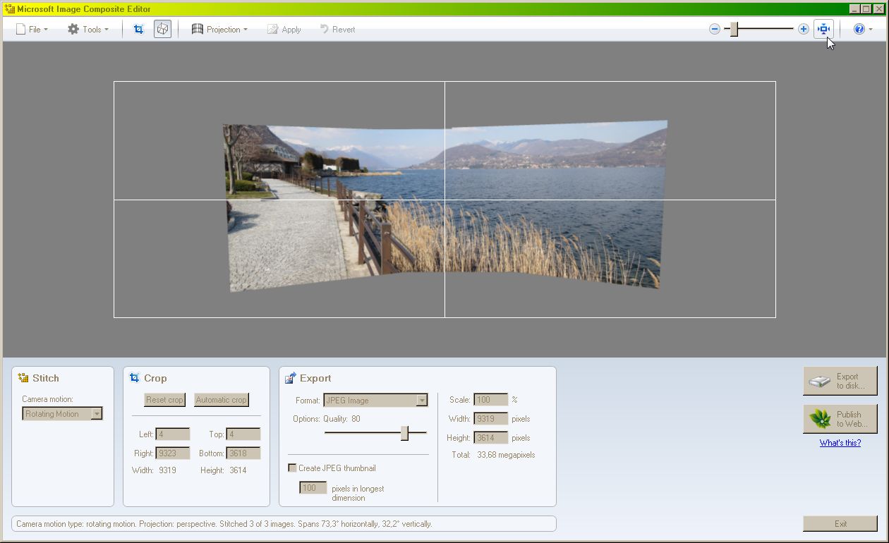 CREARE FOTO PANORAMICHE IN AUTOMATISMO (MIcrosoft ICE)