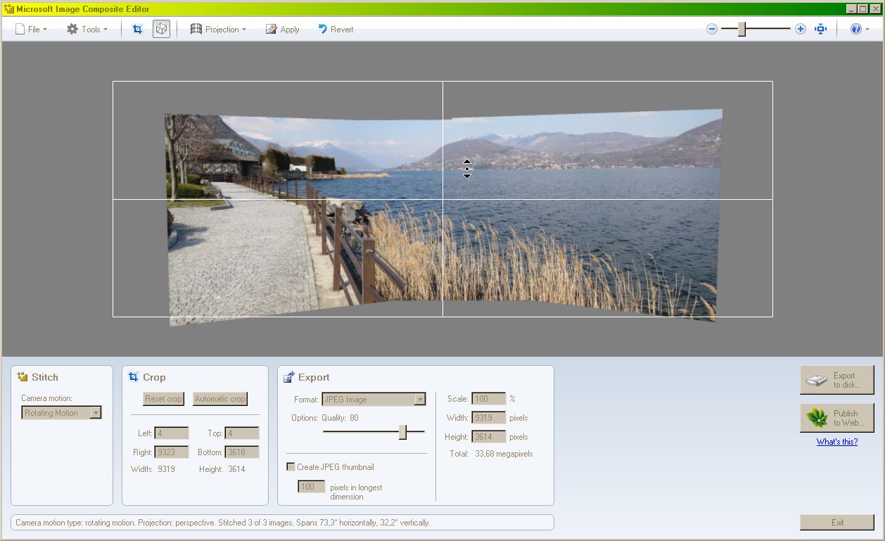 CREARE FOTO PANORAMICHE IN AUTOMATISMO (MIcrosoft ICE)