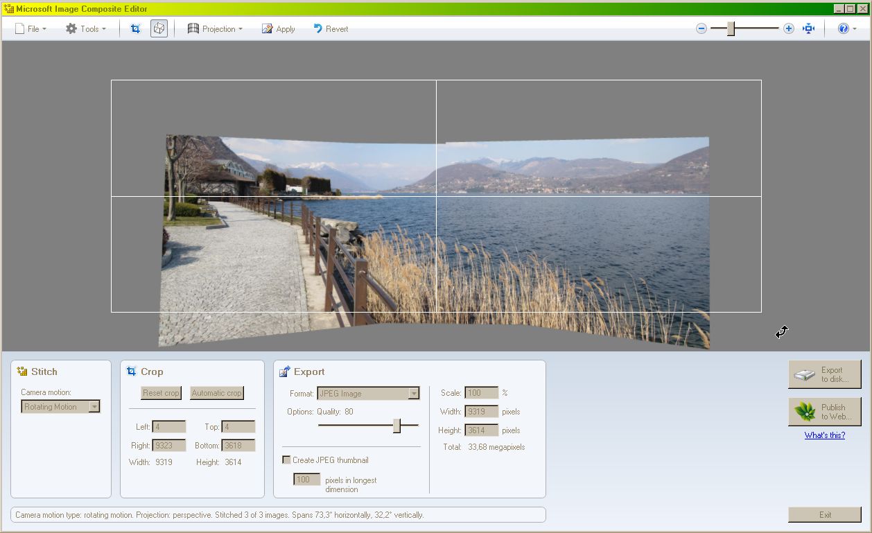 CREARE FOTO PANORAMICHE IN AUTOMATISMO (MIcrosoft ICE)