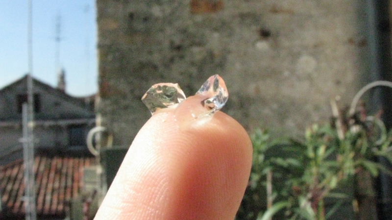 materia gelatinosa sul mio balcone...